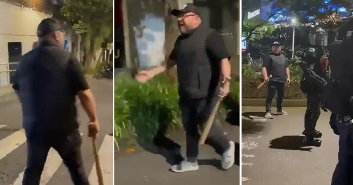 Habla 'el Gury', el concejal de Medellín que, con bate en mano, desafió a  manifestantes de la marcha pro-Palestina: "Hay que enfrentar a los vándalos"