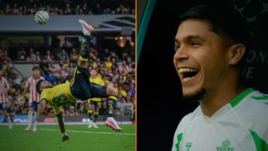 EN VIDEO | Golazos colombianos: épica chilena de Miguel Borja y récord del Cucho Hernández en la Liga española