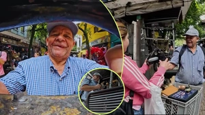 EN VIDEO | Él es “El Tigre”, el vendedor de antigüedades que convirtió las calles de Medellín en su lugar de trabajo