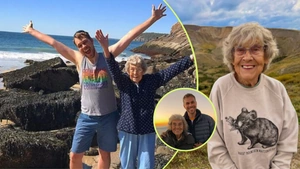 ¡Nunca&nbsp;es&nbsp;tarde!&nbsp;A los 94 años cumplió un sueño que muchos tienen pendiente: recorrió el mundo junto a su nieto