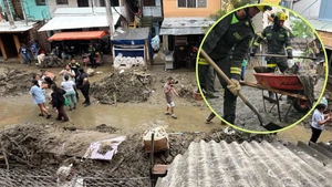 EN FOTOS | Crece el número de familias afectadas por las lluvias en Medellín: ya son 228 los hogares impactados
