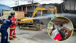 Gobernación derribó ocho inmuebles que eran utilizados para el consumo y comercialización de drogas en Caldas