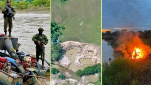 Freno a la minería ilegal en Antioquia: operativos en San Luis, Anzá y Puerto Triunfo dejan tres heridos y maquinaria destruida