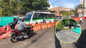 Puente La Limona en Itagüí cierra tras cumplir su vida útil y habilitan paso provisional para avanzar en la nueva vía