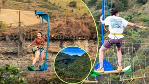 ¿Se atrevería? En Colombia ya se puede hacer ‘surf en el aire’ a más de 70 metros de altura