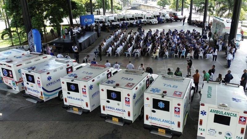 Las 35 ambulancias entregadas por Minsalud son viejas, ya habrían operado por lo menos un año en municipios antioqueños. Foto: Cortesía