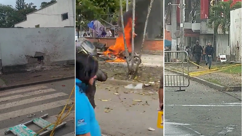 Los ataques terroristas estaban dirigidos contra las estaciones de Policía Los Mangos, Meléndez y Manuela Beltrán. Foto: Screenshot