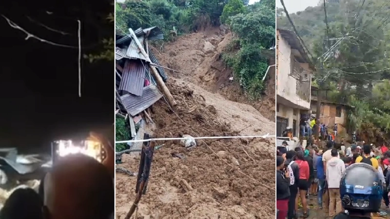 La emergencia se registró en la madrugada de este 24 de junio en el sector El Pinar de Bello. Foto: Screenshot