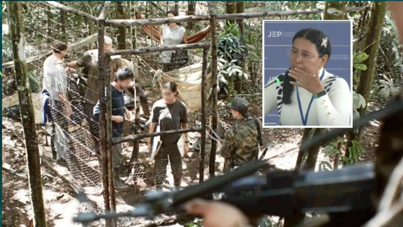 Foto de secuestrados de las Farc.