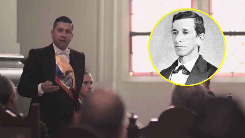 Captura de pantalla del programa Más Allá del Tiempo. Foto de Pedro Justo Berrío tomada de Biografías y vidas.