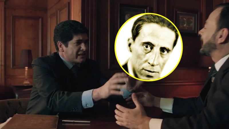 Captura de pantalla del programa Más Allá del Tiempo. Foto de Porfirio Barba Jacob tomada de Otraparte.org