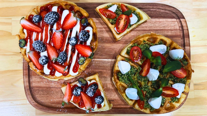 Waffles de yuca ¿Dulces o salados?