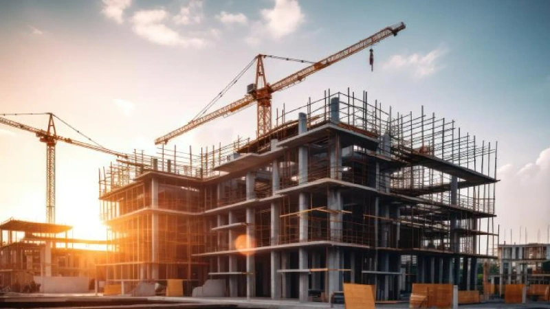 Construcción de una torre de apartamentos en Medellín