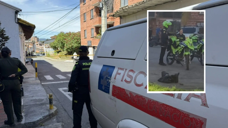 Foto del lugar donde fue hallado un cuerpo embolsado en el barrio Belchite, en Rionegro. Imagen de la bolsa que contenía un brazo en el sector Bellavista, de Marinilla.