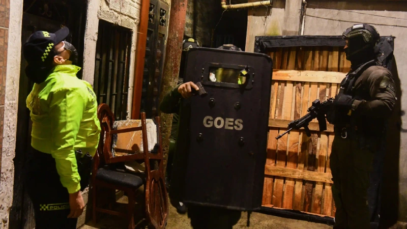 Imagen de un operativo de la Policía Metropolitana.