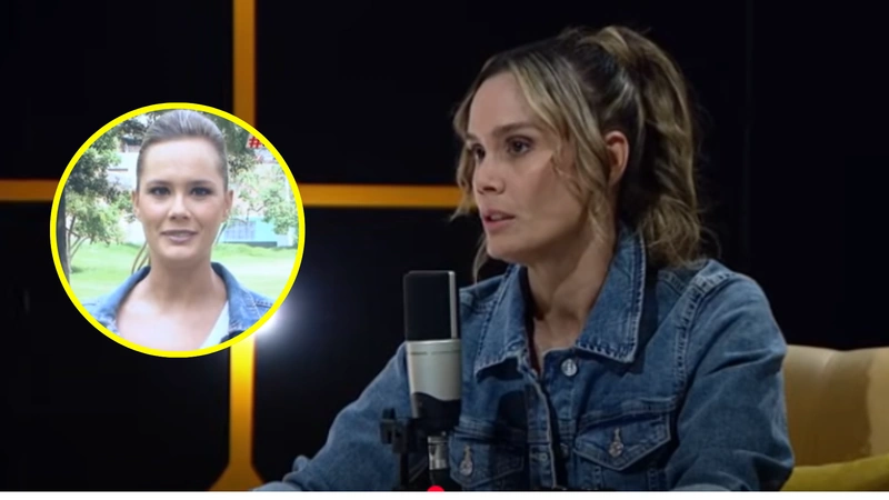 Eva Rey estuvo en el programa Tener la razón no es suficiente de Teleantioquia. Fotos: Teleantioquia y Wikipedia