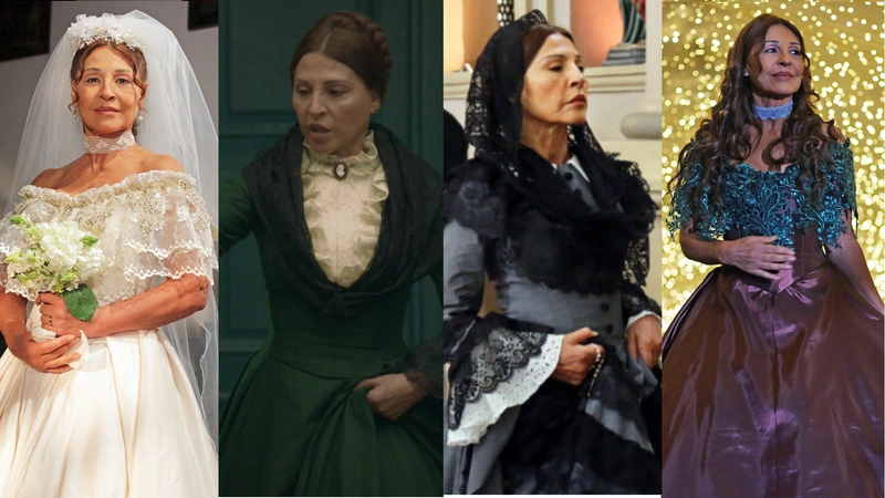 La serie está ambientada entre mediados y finales del siglo XIX, época regida por la estética victoriana en la vestimenta. Fotos: Teleantioquia