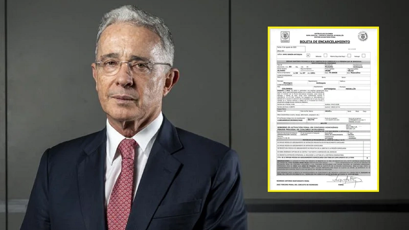 Con la comunicación se le informa al Inpec la condición en la que deberá mantener el expresidente Álvaro Uribe. Foto: Archivo y redes sociales