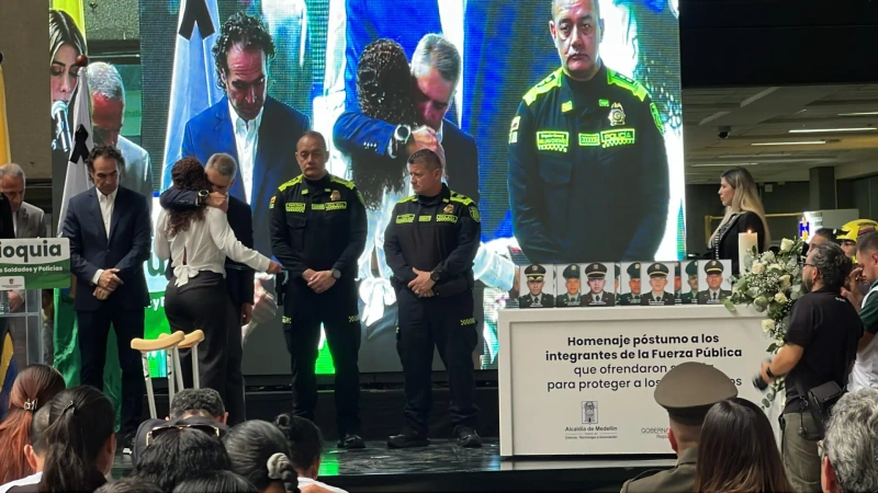 “Antioquia siempre ha sido un lugar que siente empatía por sus policías y militares”: esposa de policía asesinado en Amalfi