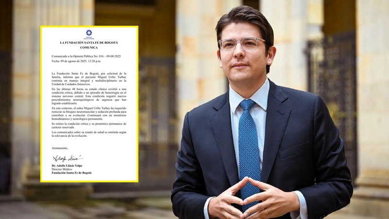 Miguel Uribe Turbay requirió un nuevo procedimiento debido a una hemorragia en el sistema central. Foto: Archivo particular