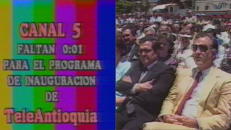 El 11 de agosto de 1985 se encendió la señal de Teleantioquia por primera vez. Fotos: archivo de Teleantioquia