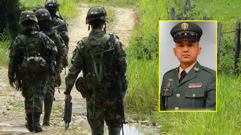 El sargento segundo César Pardo Rojas fue la víctima del atentado terrorista en una vía de San Andrés de Cuerquia. Era técnico antiexplosivos. Foto: Cortesía y archivo