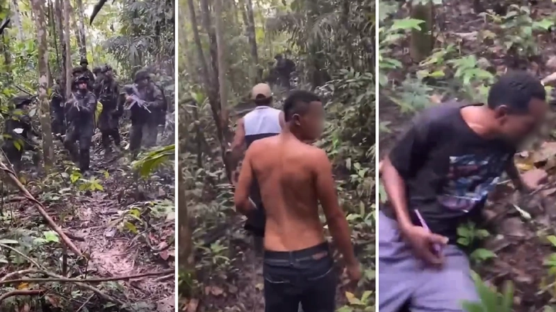 El intento de secuestro contra los soldados se presentó en zona rural del municipio de Puerto Guzmán (Putumayo). Hay un civil herido. Foto: Screenshot