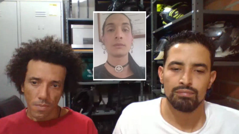 Investigación asesinato Sara Millerey: estos son alias Chucky (izquierda) y Teta, los 2 únicos capturados hasta el momento por el atroz crimen.