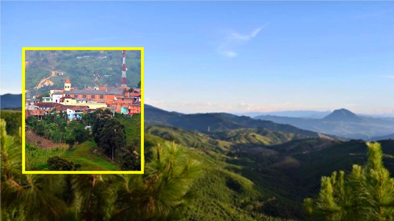 El origen de su antiguo nombre, El Volcán, está relacionado con la forma de las montañas circundantes, que semejaban la figura de un volcán. Foto: Antioquia es Mágica