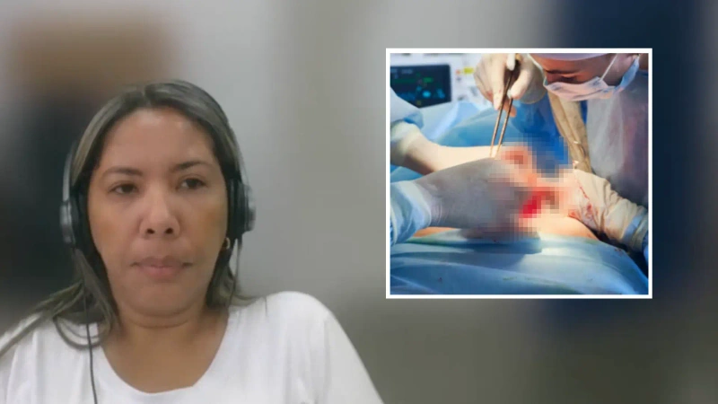 Médica Yuranis Paola Miranda Duarte durante una audiencia en el proceso por tráfico de estupefacientes y homicidio agravado.