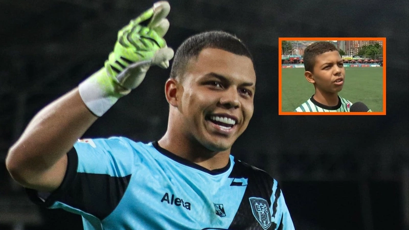 Andrés Felipe Tovar también ha representado a la selección Antioquia y las categorías juveniles de la selección Colombia. Tomado de @EnvigadoFC y Teleantioquia Noticias.