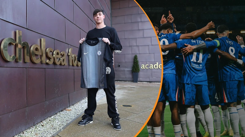Chelsea anunció que el arquero Freddy Bernal recientemente firmó su primer contrato profesional con los 'blues'. Tomado de www.chelseafc.com.
