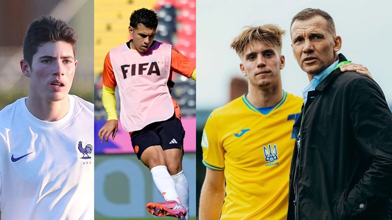 Estas jóvenes promesas del fútbol decidieron seguir los pasos de sus padres y demuestran sus condiciones en el Mundial Sub-20 de Chile. Imágenes de New York Times, @FCFSeleccionCol y @andriyshevchenko.