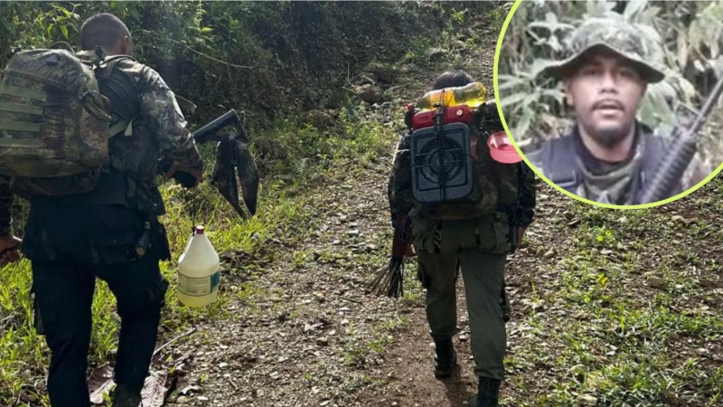 Alias 'Ramiro', cabecilla del frente 18 de las disidencias de las Farc le declaró la guerra a alias 'Calarcá' al aliarse con 'Iván Mordisco'. Foto: Cortesía y archivo