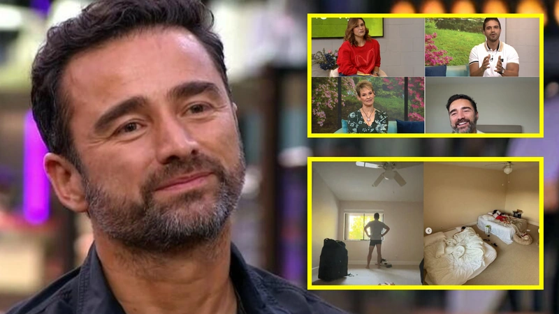 El actor Andrés Toro fue invitado al programa Mañanas en Casa de Teleantioquia. Fotos: RCN, redes sociales y Teleantioquia