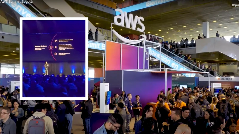 Fotos: Captura de pantalla AWS Summit Bogotá