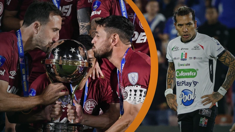 Lanús ingresó al selecto grupo de los equipos más ganadores de la Copa Sudamericana. Solo un equipo colombiano ha quedado campeón. Tomado de Club Lanús y Once Caldas.
