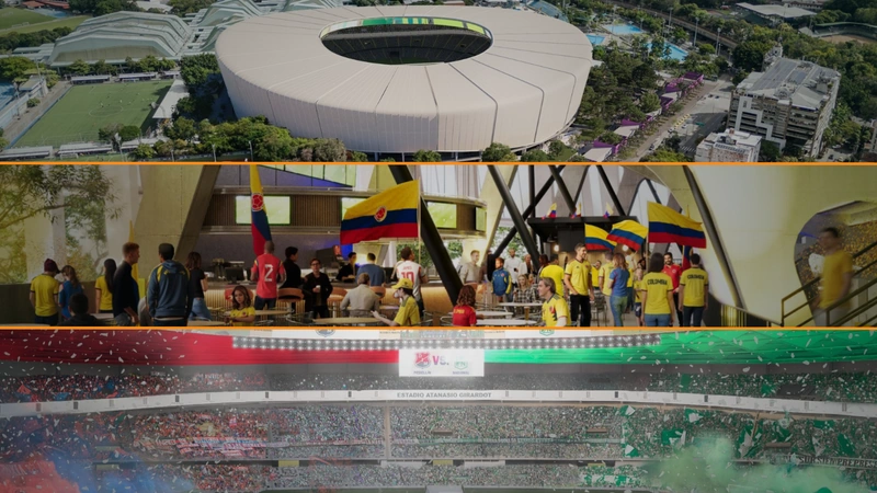 Según indicó la Alcaldía de Medellín, el estadio Atanasio Girardot será uno de los mejores escenarios deportivos de América. Imágenes de la Alcaldía de Medellín.