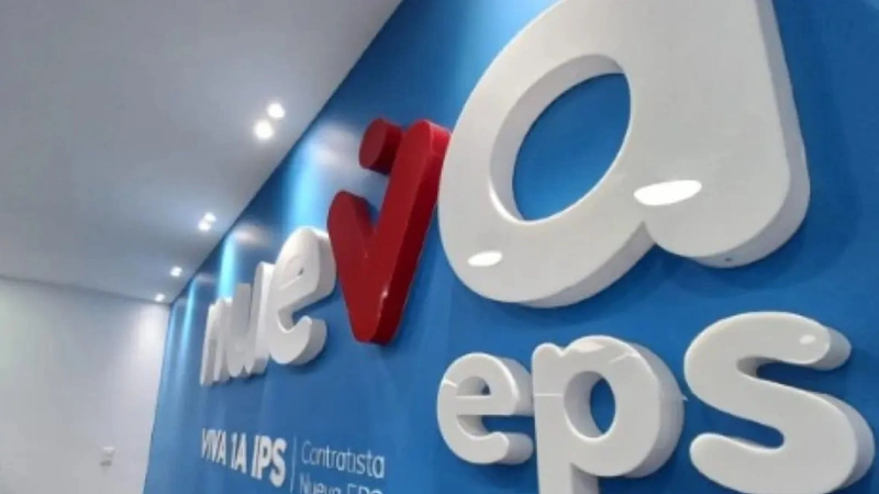 Imagen de la Nueva EPS, tras conocerse que el Gobierno Nacional asume el control de la misma. Foto: internet.
