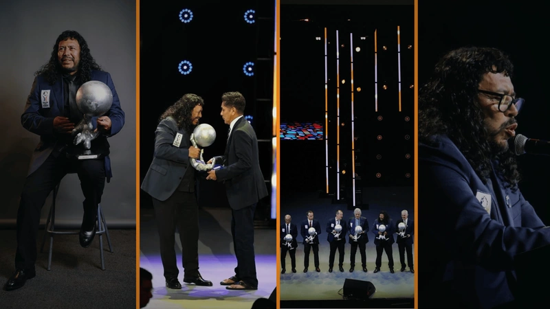 René Higuita fue reconocido junto a otras leyendas del fútbol como Iker Casillas y Diego Forlán. Tomado de @famasalon.