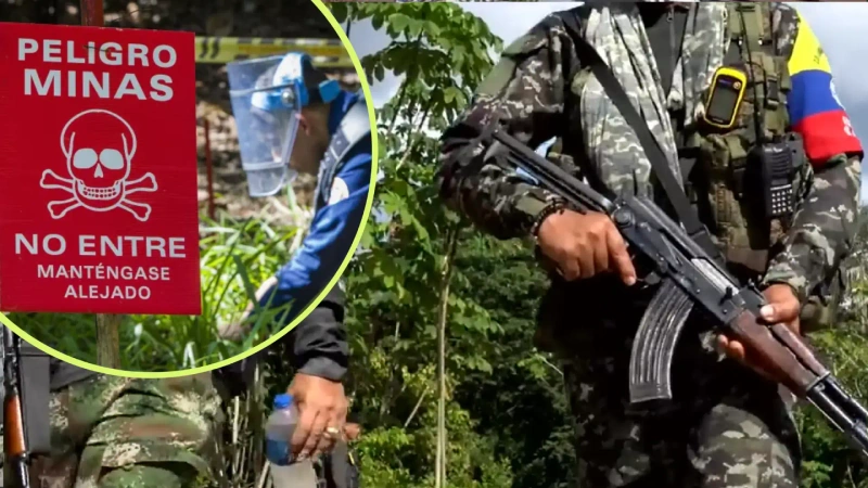 En la imagen geenral de referencia, miembros de las disidencias del frente 36 de las Farc.