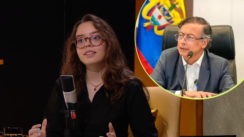 Jerome Sanabria fue invitada al programa Tener la razón no es suficiente de Teleantioquia. Fotos: Teleantioquia y El Colombiano