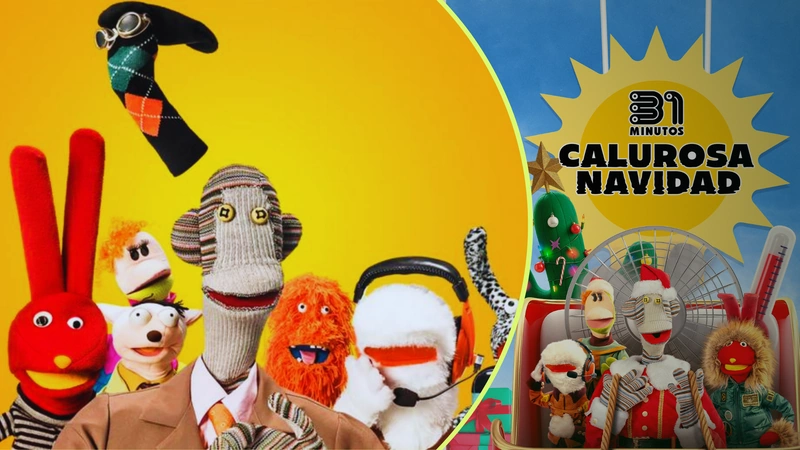 Así será el estreno de la película de 31 Minutos. Imágenes: Prime Video y Señal Colombia.