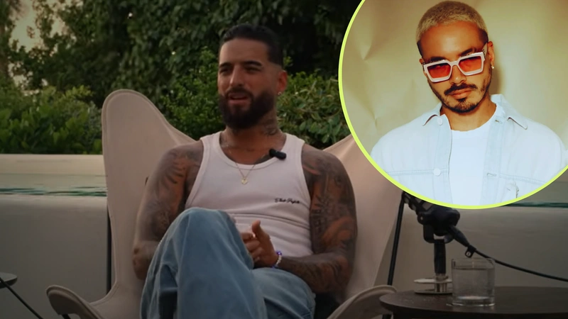Conozca cómo fue que Maluma y J Balvin pasaron de tener una rivalidad a ser buenos amigos. Foto: Captura de pantalla del pódcast de Nude Project y Billboard.