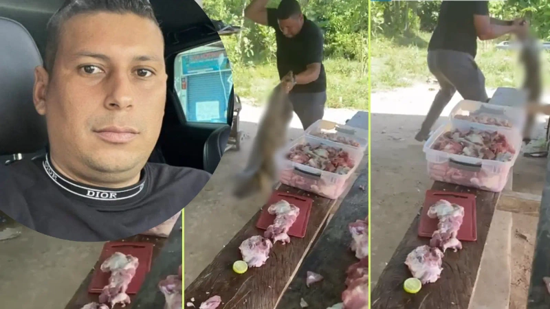 Este es el hombre que habría matado a golpes a un perro. Policía lo busca. Foto: Cortesía