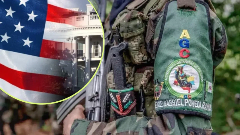 En detalle la Casa Blanca de Estado Unidos y en general, miembros del Clan del Golfo.