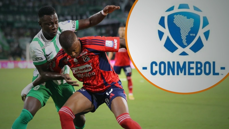 Medellín jugará la fase dos de la Libertadores ante Liverpool de Uruguay y Nacional la ronda preliminar de la Sudamericana frente a Millonarios. Tomado de Win Sports y CONMEBOL.