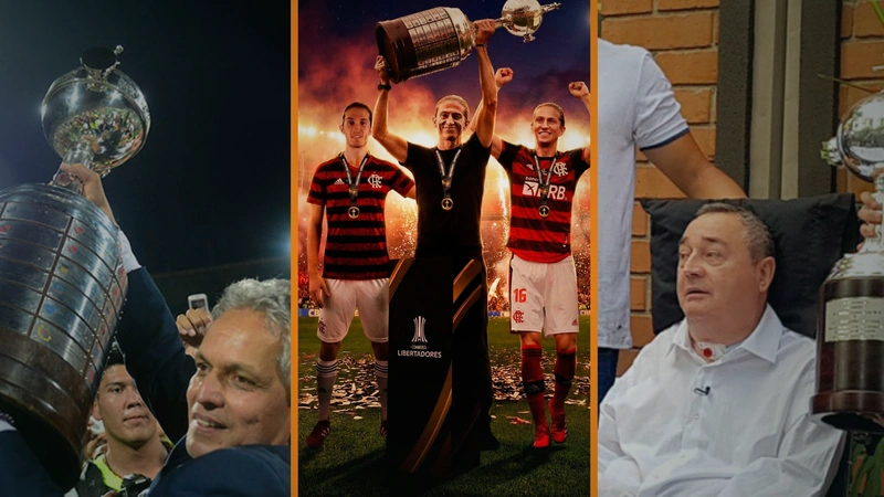Argentina y Brasil marcan tendencia en el historial de los técnicos campeones de la Copa Libertadores. Tomado de CONMEBOL y @Flamengo.
