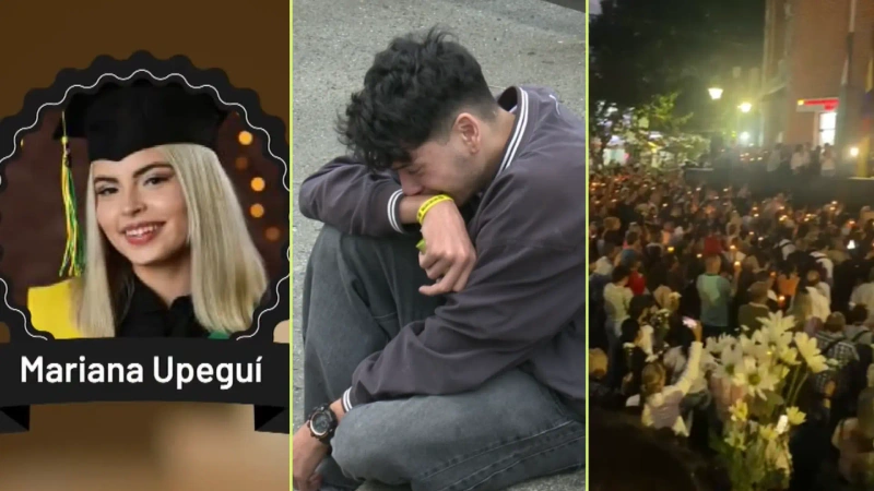 Simón Andrés García (centro) le escribió un conmovedor poema a su novia, Mariana Upegui, horas antes de que mueriera en el trágico accidente en Remedios. Fotos: TANoticias