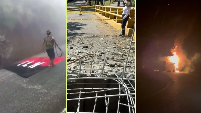 Los ataques terroristas del Eln, tras anuncio del paro armado, se han concentrado en Antioquia, Santader y La Guajira. Fotos: Cortesía